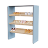Полка для обуви во входную группу из коллекции мебели «НЕГА» (цвет голубой) - «globural.ru» - Архангельск
