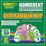 Комплект динамических раздаточных пособий - Окружающий мир (веера). Животные и растения, дорожные знаки. - «globural.ru» - Архангельск