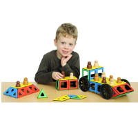 Набор Полидрон Магнитный "Конструируем транспорт" с дополнительным комплектом колес (Базовый) - «globural.ru» - Архангельск