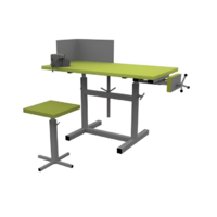 Верстак ученический комбинированный с тисками и струбциной, с защитным экраном и табуретом - «globural.ru» - Архангельск