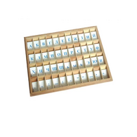 Печатный алфавит на пластиковых табличках. Синий - «globural.ru» - Архангельск