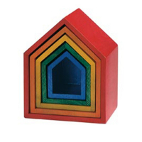 Набор цветных домиков "Радуга" - «globural.ru» - Архангельск