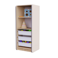 Открытый шкаф с ящиками из коллекции мебели «НЕГА» (цвет бежевый) - «globural.ru» - Архангельск