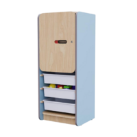 Закрытый шкаф с ящиками из коллекции мебели «НЕГА» (цвет голубой) - «globural.ru» - Архангельск