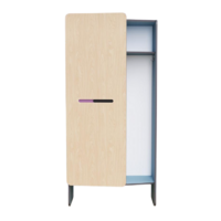 Шкаф для верхней одежды персонала во входную группу из коллекции мебели «НЕГА» (голубой) - «globural.ru» - Архангельск