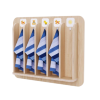 Детская вешалка для полотенец в центральную группу из коллекции «НЕГА» - «globural.ru» - Архангельск