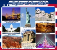 Стенд "Достопримечательности США" (вариант 1) - «globural.ru» - Архангельск