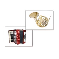 Дидактическое пособие "Музыкальные инструменты" (24 карточки, А4, ламинированное) - «globural.ru» - Архангельск