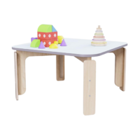 Квадратный растущий стол из коллекции «НЕГА» р.гр. 0-1 (цвет голубой) - «globural.ru» - Архангельск