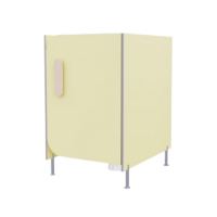 Гигиеническая кабинка из коллекции «НЕГА» (цвет желтый) - «globural.ru» - Архангельск