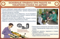 Стенд "Основные правила при работе на токарном станке по дереву" - «globural.ru» - Архангельск