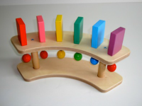 Тактильно-развивающая панель "Разноцветное домино" (12 домино, настольный модуль) - «globural.ru» - Архангельск