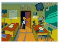 Магнитно-маркерный плакат "Классная комната" с набором магнитных карточек + методические рекомендации (иностранный язык) - «globural.ru» - Архангельск