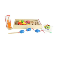 Игра на сенсомоторное развитие "Шнуровка Бусы (набор 1)" - «globural.ru» - Архангельск