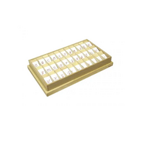 Английский алфавит на пластиковых табличках. Красный. Прописные буквы. 20/20 штук. - «globural.ru» - Архангельск