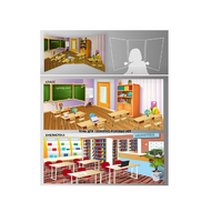 Стенд для сюжетно-ролевых игр 2-х сторонний (класс, библиотека) - «globural.ru» - Архангельск