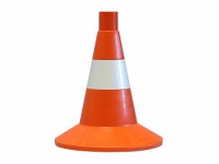 Сигнальный дорожный конус (мягкий, с одной световозвращающей полосой) - «globural.ru» - Архангельск