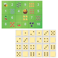 Тематическое поле-маршрутизатор «Фрукты и цифры» / «Точки» для мини-робота Bee-Bot - «globural.ru» - Архангельск