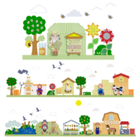 Набор декоративно-развивающих панелей "Деревенька" - «globural.ru» - Архангельск