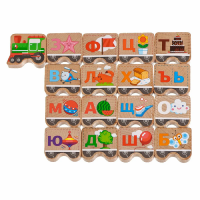 Деревянные бусы-алфавит "Паровозик" - «globural.ru» - Архангельск