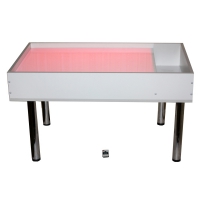 Световой столик для рисования песком напольный "Мультиколор" с кармашком для песка - «globural.ru» - Архангельск