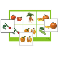 Лото "Овощи" (4 планшета, 24 карточки, цветное, ламинированное) - «globural.ru» - Архангельск