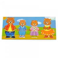 Деревянный пазл "Четыре медведя" - «globural.ru» - Архангельск