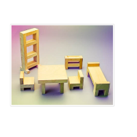 Игровой набор Фребеля "Мебель для кукольного домика" - «globural.ru» - Архангельск
