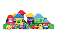 Комплект игрушек для психологической песочницы "Цветной городок большой" - «globural.ru» - Архангельск