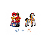 Счетный материал на магнитах "Дымковская игрушка" - «globural.ru» - Архангельск