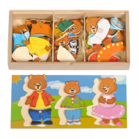 Деревянный пазл "Три медведя" - «globural.ru» - Архангельск