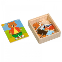 Деревянный пазл "Медвежонок Миша" - «globural.ru» - Архангельск