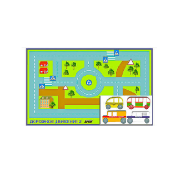 Игровой коврик "Дорожное движение - 2" с набором транспортных средств - «globural.ru» - Архангельск