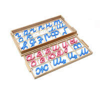 Большой подвижный деревянный алфавит - прописные наклонные буквы - «globural.ru» - Архангельск