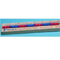 Счетная линейка для работы со счетным материалом, 1 метр. (Серия "От 1 до 100") - «globural.ru» - Архангельск