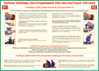 Таблица Порядок действий при внезапной смерти 1000*1400 винил - «globural.ru» - Архангельск