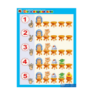 Комплект таблиц. Математика 3-4 года. "Считалочка". - «globural.ru» - Архангельск