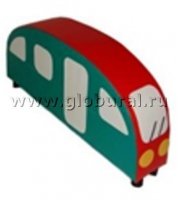 Напольная мягкая игрушка «Автобус»  каталка - «globural.ru» - Архангельск