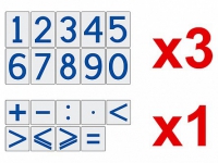 Комплект магнитов (демонстрационных) для школьной доски "Цифры и знаки" - «globural.ru» - Архангельск