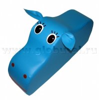 Напольная игрушка "Бегемот" с аппликацией (ВИК) - «globural.ru» - Архангельск