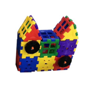 Набор для конструирования «Строительные интерактивные блоки стандарт» Комплект №2 "Домик с колесом"   - «globural.ru» - Архангельск