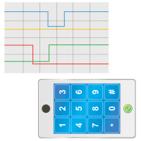 Тематическое поле-маршрутизатор «Цветные линии» / «Телефон» для мини-робота Bee-Bot - «globural.ru» - Архангельск