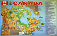 Учебная карта Канада на английском языке - «globural.ru» - Архангельск