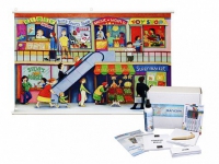 Магнитно-маркерный плакат "Магазин" с набором магнитных карточек + методические рекомендации (иностранный язык) - «globural.ru» - Архангельск