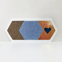 Декоративная тактильная панель 3в1 - «Пробка, Ворс, Пайетка» - «globural.ru» - Архангельск