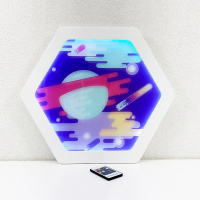 Декоративная тактильная панель с подсветкой - «Сатурн» - «globural.ru» - Архангельск