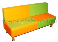 Диван «Полосатик» на хромированных ножках (ВИК) - «globural.ru» - Архангельск