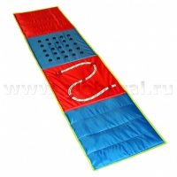 Сенсорная дорожка №1  (фракции песка, гороха. пуговицы, канат) - «globural.ru» - Архангельск