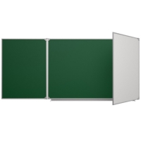 Доска аудиторная трехэлементная магнитная комбинированная эмалированная - «globural.ru» - Архангельск