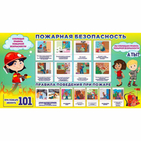 Стенд "Пожарная безопасность" 1.5х0.8 - «globural.ru» - Архангельск